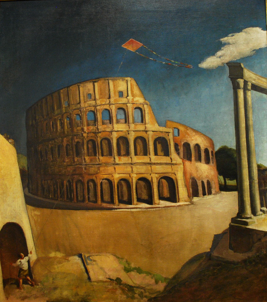 GAM - MALINCONIA_069.JPG - FRANCESCO MENZIO - Tempio Pausania (SS) 1899-Torino 1979 - ROMA, COLOSSEO (1924)